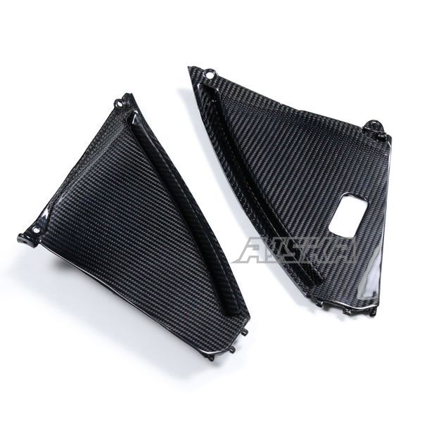 AISKA 100% 3K Carbon Fiber Motorcycle Front Side Inner Cover Panel Fairing for Suzuki GSX1300 R Hayabusa 2008-2020