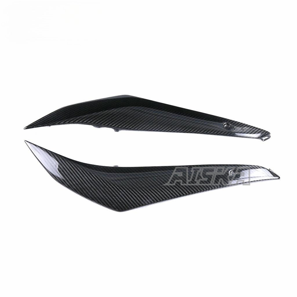 AISKA 100% 3K Dry Carbon Fiber Motorcycle  Accessories Fuel Tank Side Panels for Suzuki GSXR1000 2017+