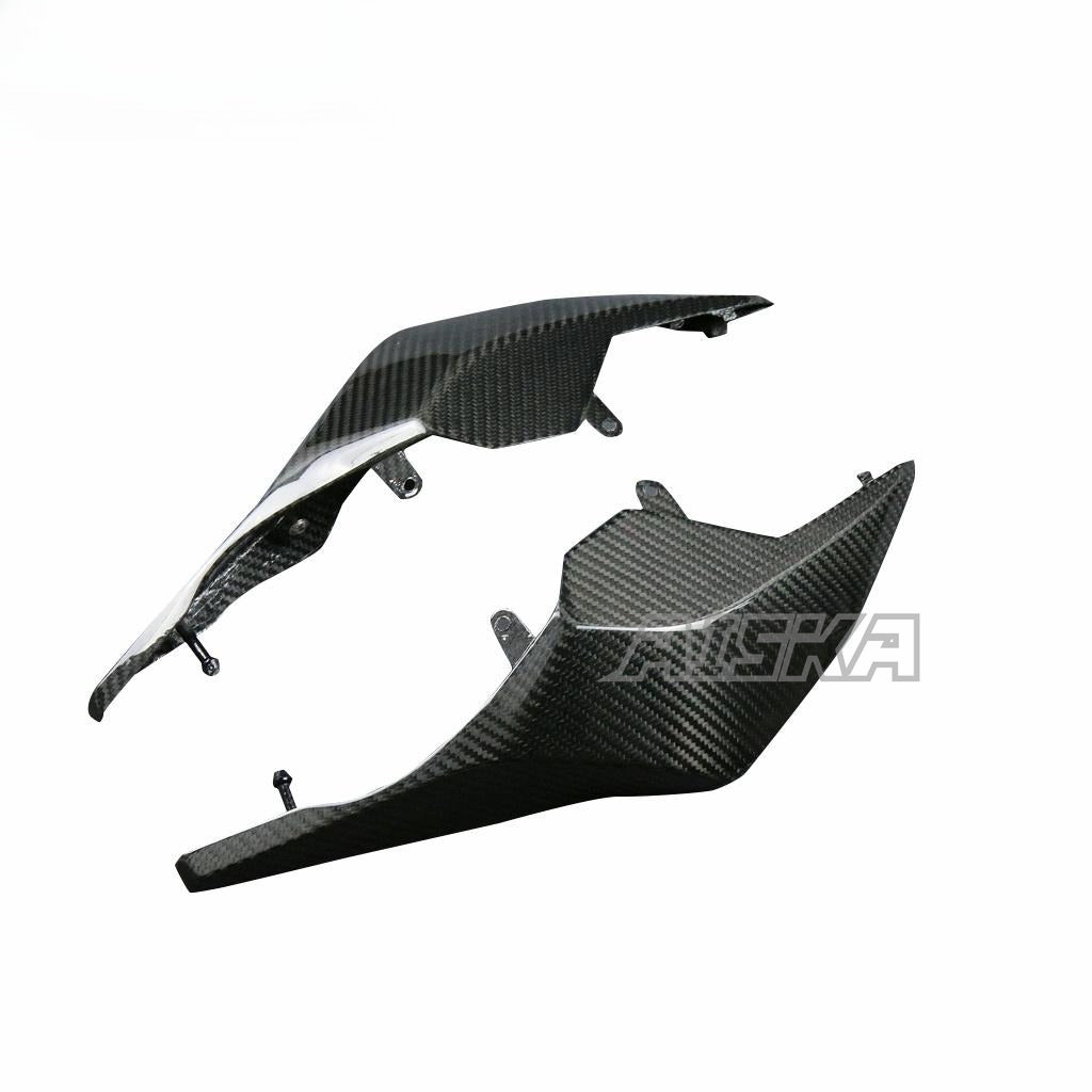 AISKA Dry Carbon Fiber Motorcycle Rear Side Tail Seat Fairing Cover Cowl for Honda CB650F CBR650F 2014-2018 CB650R CBR650R 2019+