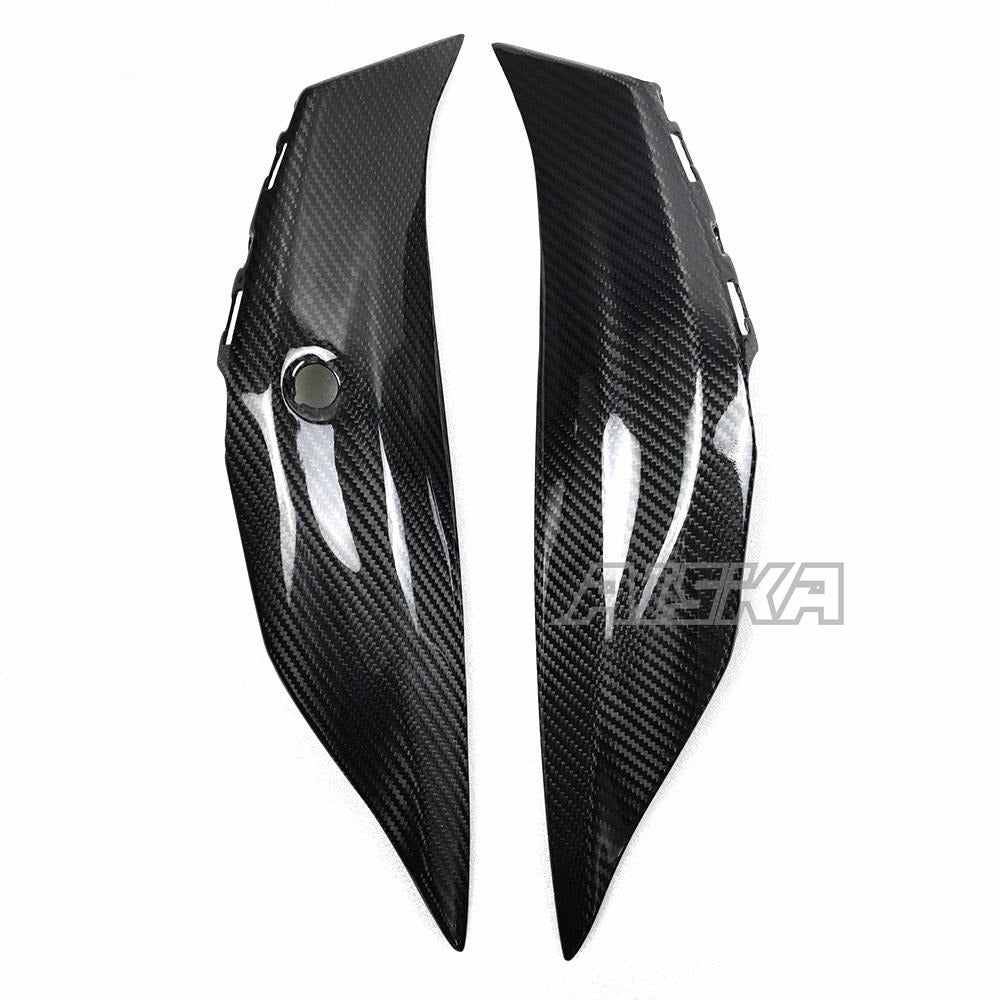 AISKA 3K Dry Carbon Fiber Motorcycle Accessories Rear Tail Seat Side Panel Cover Fairings for Kawasaki ZX10R ZX-10R 2016-2020