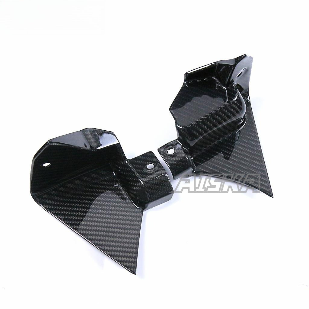 AISKA Carbon Fiber Dashboard Side Fairing Motorcycle Inner Instrument Covers Side Panels for Yamaha R1 2020-2024