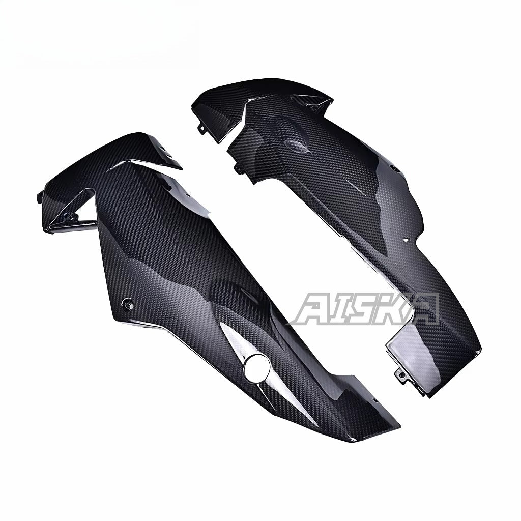 AISKA 100% 3K 3*3 Carbon Fiber Motorcycle Accessories Belly Pan Fiber Lower Side Fairings for Aprilia RSV4 Tuono V4 2021+