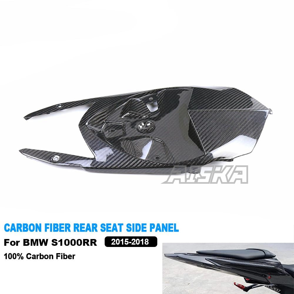AISKA Pure Dry Carbon Fiber Motorcycle Tail Rear Undertail Under Cowl Cover Fairings for BMW S1000RR 2015-2018