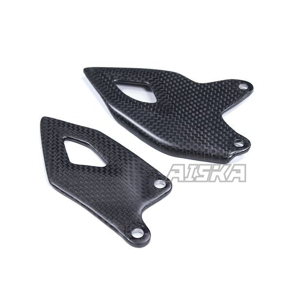 AISKA 100% 3K Full Dry Carbon Fiber Motorcycle Heel Guard Rearset Plate Cover for Ducati Panigale V4 V4S 2025