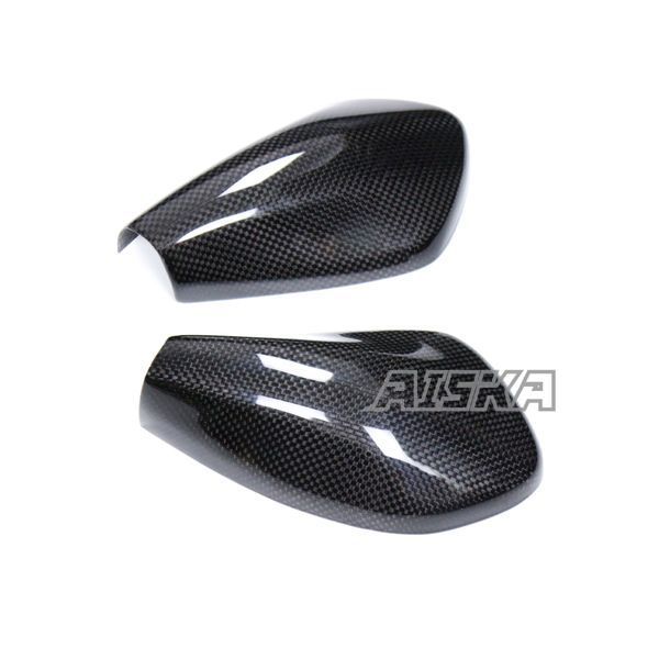 AISKA 100% 3K Dry Carbon Fiber Motorcycle Mirror Covers for Yamaha MT09 FZ09 2024-2025