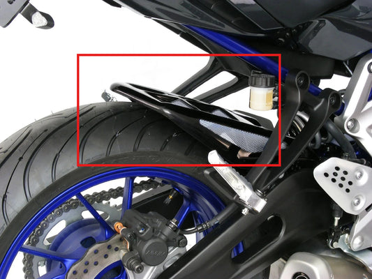AISKA Motorcycle 3K Full Carbon Fiber Fairing Accessories Rear Fender Hugger Mudguard Cover for Yamaha R7 2022 2023 2024