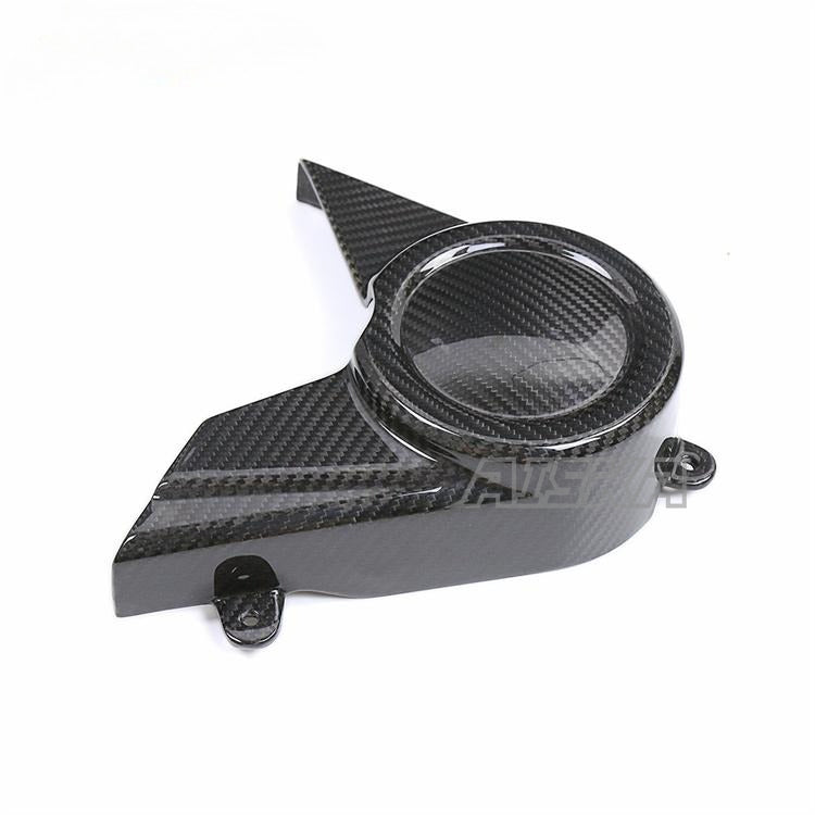 AISKA Twill Weave Glossy 100% 3K Carbon Fiber Chain Wheel Front Cover Sprocket Cover for Harley Davidson Sportster S 1250