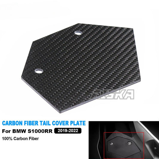 AISKA S1000RR Twill Weave Dry Carbon Decorative Accessories Motorcycle Carbon Fiber Tail Cover Plate for BMW S1000RR 2019-2022