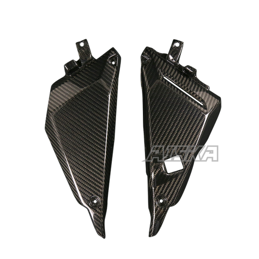 AISKA 3K Dry Carbon Fiber Motorcycle Accessories Frame Shell Side Cover Fairing Trim Cowl Panel for Kawasaki Ninja 650 2014-2024