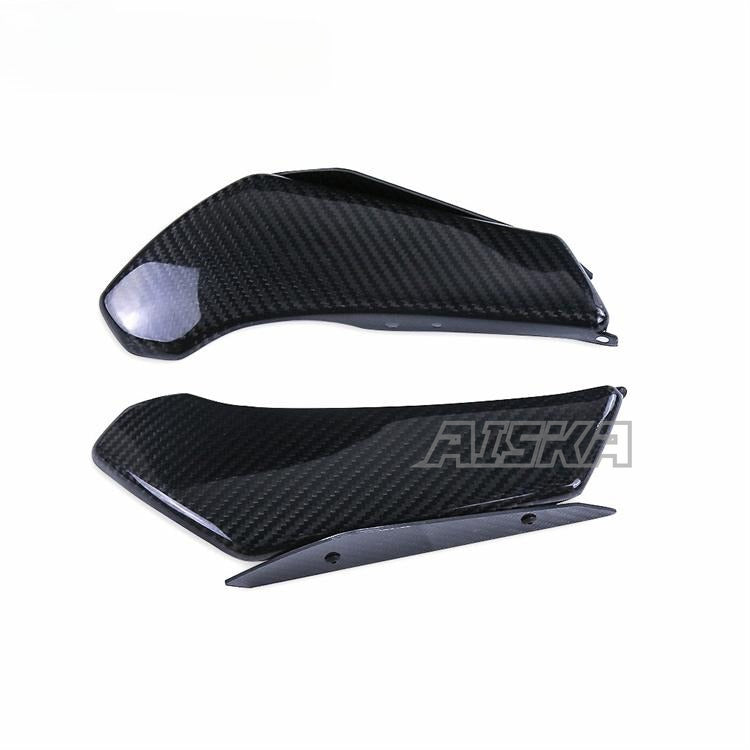 AISKA Twill Weave 100% 3K Full Carbon Fiber Motorcycle Front Side Winglet Wings Spoiler Fairing Cowl for BMW S1000RR 2015-2018