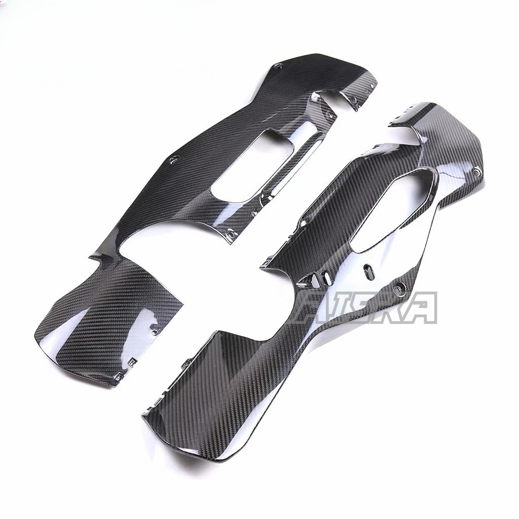 AISKA 100% 3K Pure All Dry Carbon Fiber Motorcycle Body Accessories Abdominal Fairing Parts Kit for Aprilia RSV4 Tuono V4 2021-2024