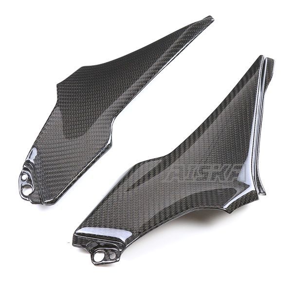 AISKA 3K Dry Carbon Fiber Motorcycle Accessories Seat Side Frame Cover Fairing Cowl Side Panel for Kawasaki Z900 2017 2018 2019