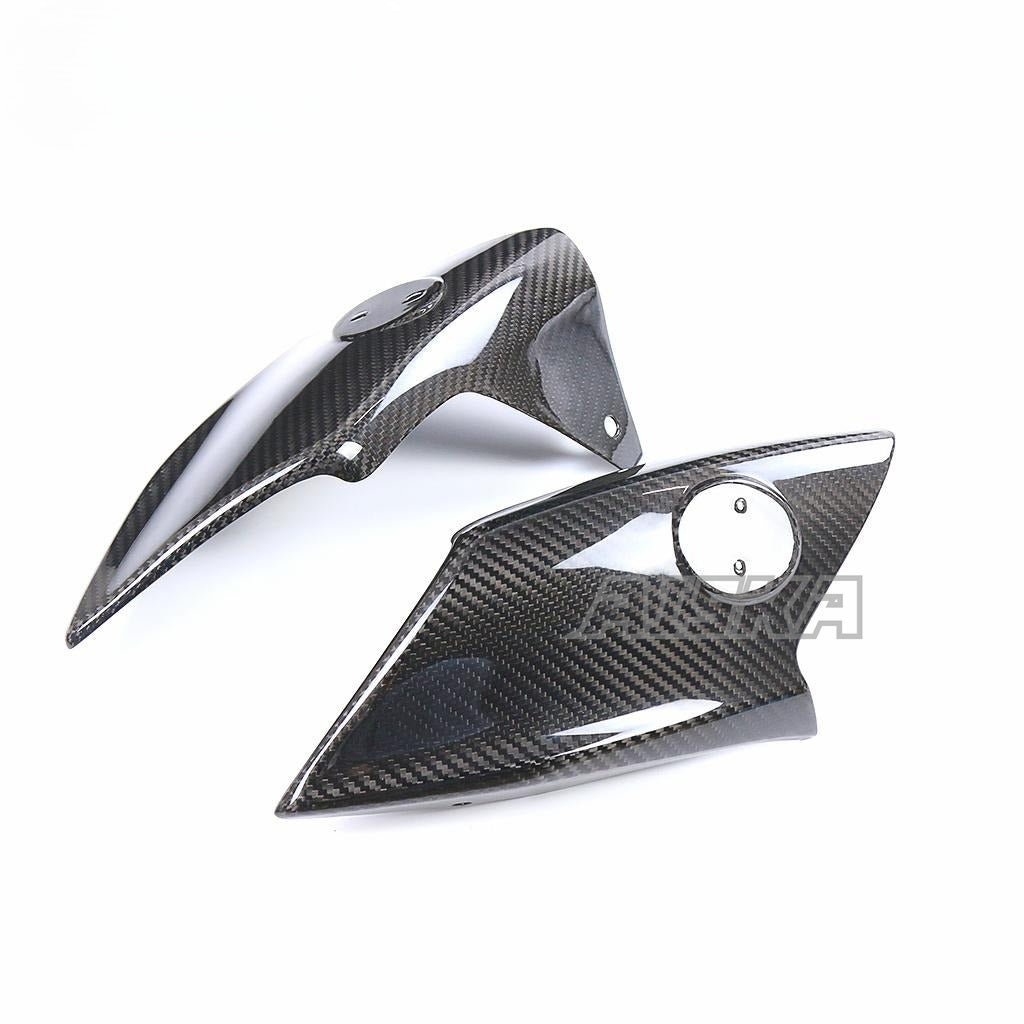 AISKA Carbon Fiber Motorcycle Front Gas Tank Air Intake Frame Protection Side Cover Panel for Yamaha MT09 FZ09 2021-2023