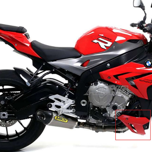 AISKA 100% 3K Dry Carbon Fiber Motorcycle Accessories Abdominal Lateral Plate Front Lower Fairing Panel for BMW S1000R 2014-2020