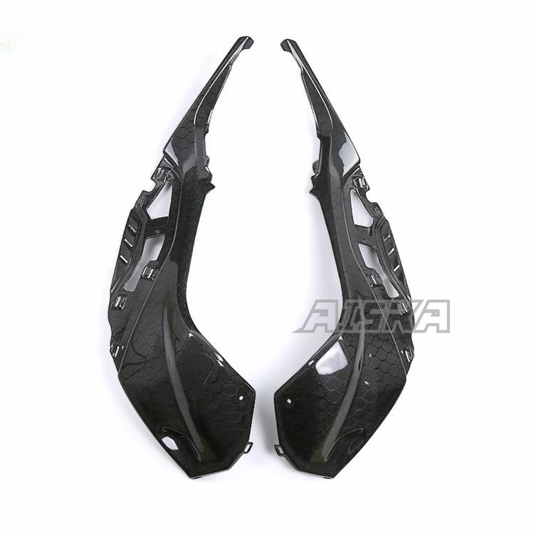 AISKA 100% Pre-Preg 3K Carbon Fiber Motorcycle Fuel Tank Side Cover Side Panel for BMW S1000R M1000R S1000RR M1000RR 2019-2025