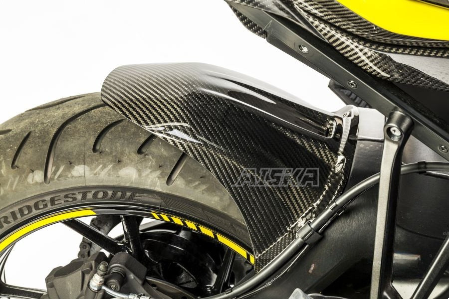 AISKA Wholesale Twill Weave Carbon Fiber Motorcycle Rear Fender Splash Mud Dust Guard Mudguard Hugger for BMW S1000XR 2015-2019