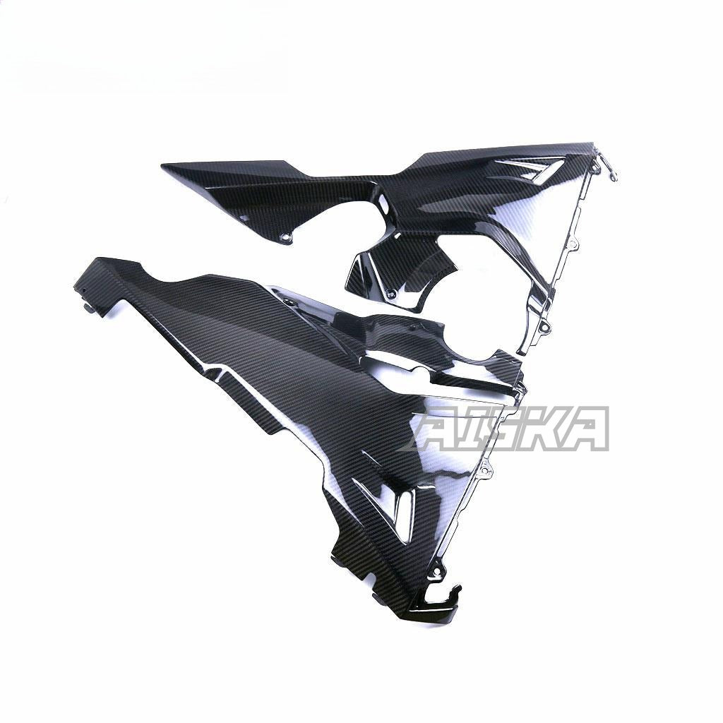 AISKA 3K Full Dry Carbon Fiber Motorcycle Belly Pan Lower Side Fairings for Honda CBR1000RR 2017-2024