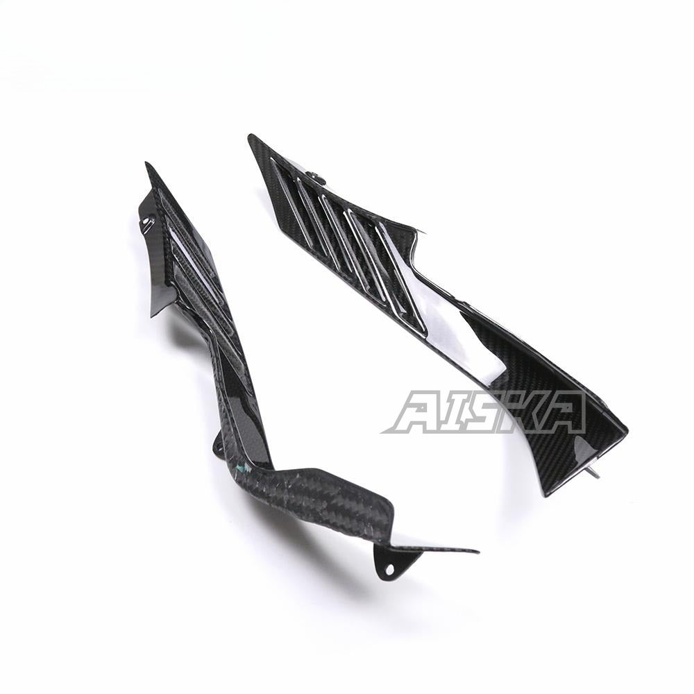 AISKA Full Range Carbon Fiber Modified Accessories Motorcycle Rear Tail Side Panels Cover Fairing for Yamaha R3 2022 2023 2024