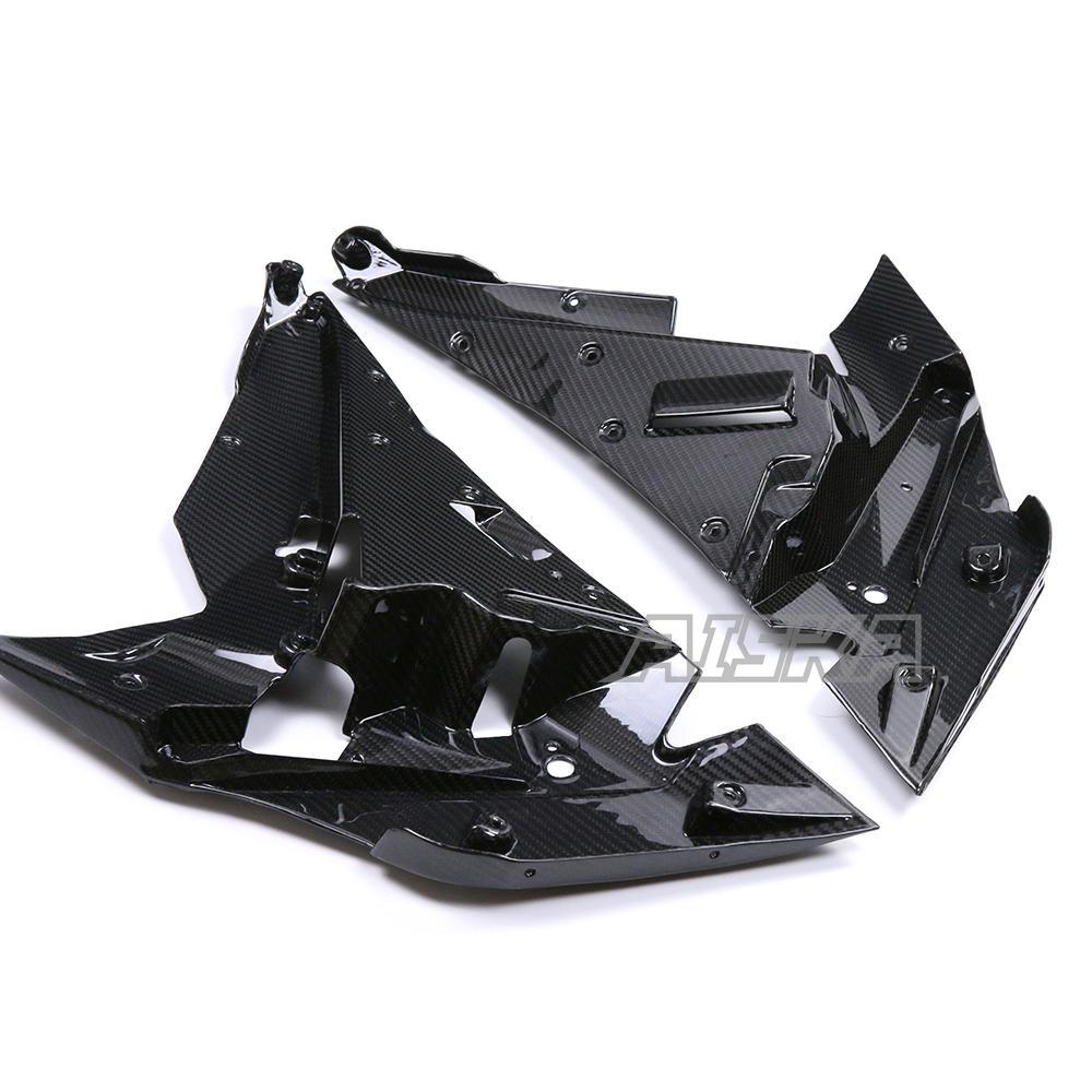 AISKA Full 3K Dry Carbon Fiber Motorcycle Side fairing Inner Part for Kawasaki Ninja H2 H2R 2015-2024