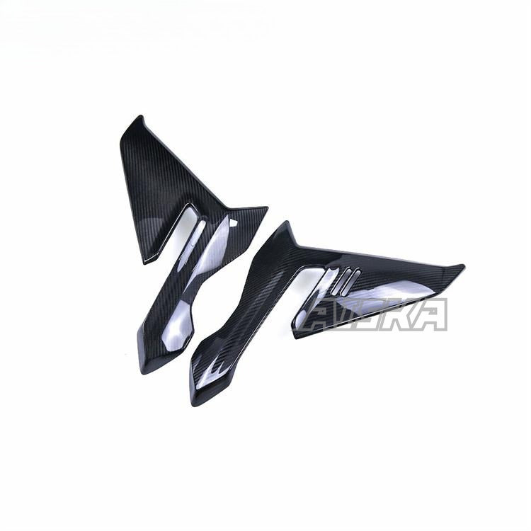 AISKA 100% 3K Full Carbon Fiber Twill Weave Motorcycle Lower Air-guide Side Panels for BMW S1000R M1000R 2021-2025