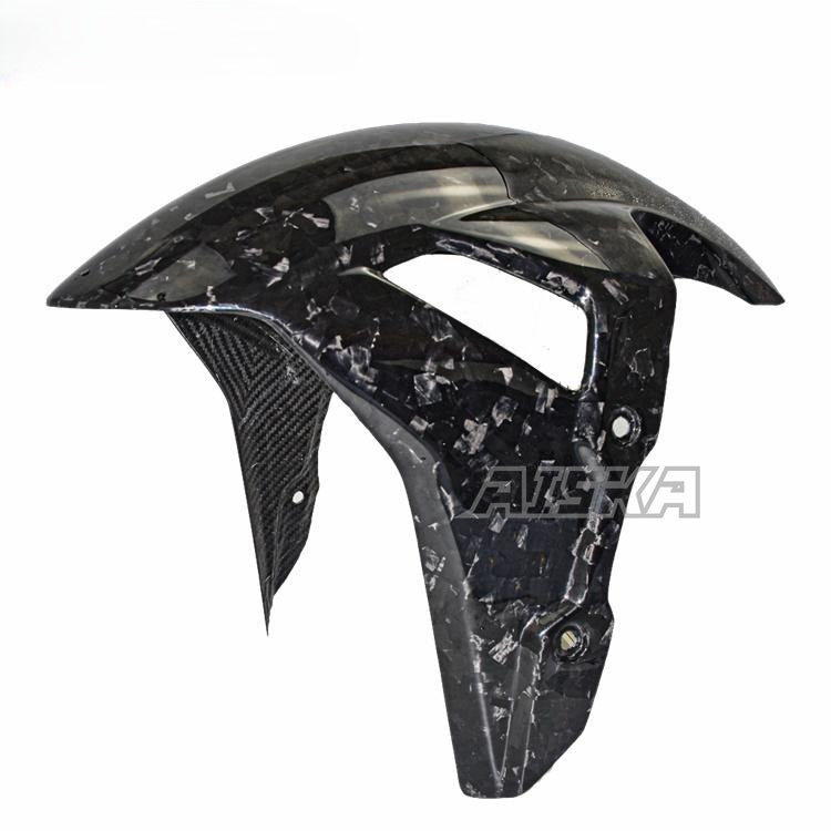 AISKA 3K Pure Carbon Fiber Motorcycle Front Fender Hugger Mudguard for BMW S1000RR 2019-2025