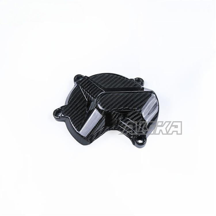 AISKA Twill Weave Glossy Pre-Preg 3K Carbon Fiber Motorcycle Engine Cover for BMW S1000RR 2015-2018