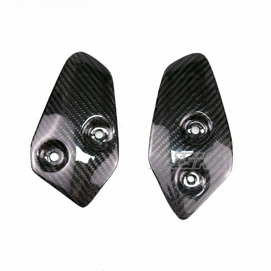 AISKA 100% Dry Carbon Fiber Motorcycle Fairings Motorcycle Heel Guard Cover for Yamaha MT07 MT-07 2014-2017