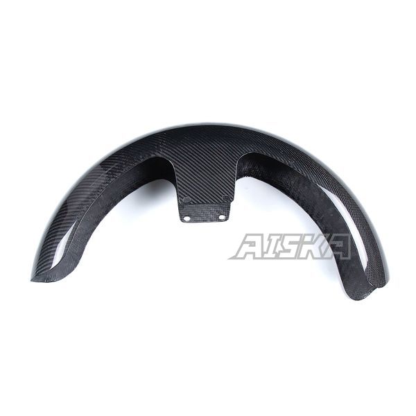 AISKA 19" Dry Carbon Fiber Motorcycle Front Fender for Harley Davidson Touring Street Glide Road Glide Road King Custom Baggers