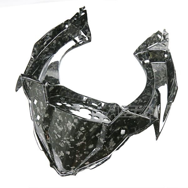 AISKA 100% 3K Full Dry Carbon Fiber Motorcycle Front Dashboard Cover Inner Panel Cowl Fairing for Kawasaki Ninja 400 2018-2024