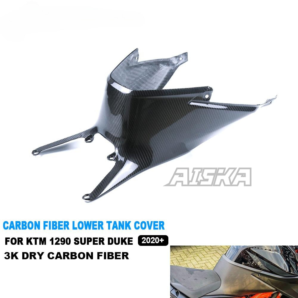 AISKA 1290 Super Duke 3K Dry Carbon Fiber Motorcycle Central Fuel Tank Cover Fairing for KTM 1290 Super Duke R 2020+