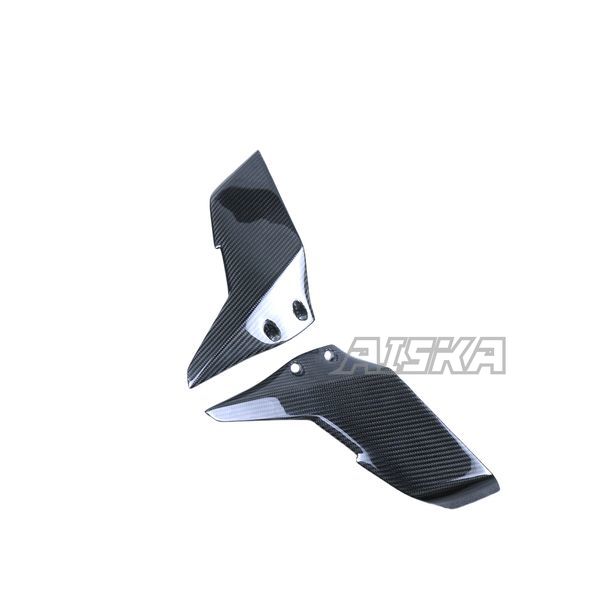 AISKA Full 3K Dry Carbon Fiber Aerodynamic Wing Spoiler Motorcycle Upper Winglets for Kawasaki Ninja H2 H2R 2015-2024