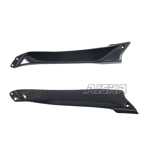 AISKA Full 3K Dry Carbon Fiber Motorcycle Front Fuel Tank Side Plate Panel Fairing Kits for Kawasaki Ninja H2 H2R 2015-2024
