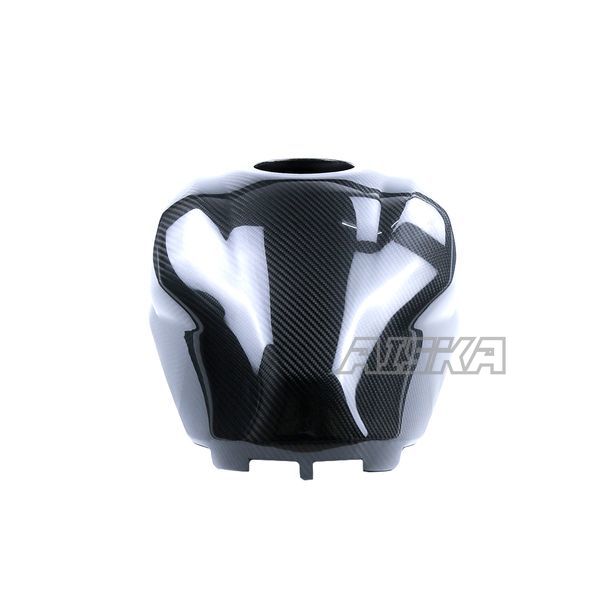 AISKA 3K Dry Carbon Fiber Motorcycle Accessories Full Fuel Tank Protection Cover for Kawasaki Ninja ZX-25R 2020-2024