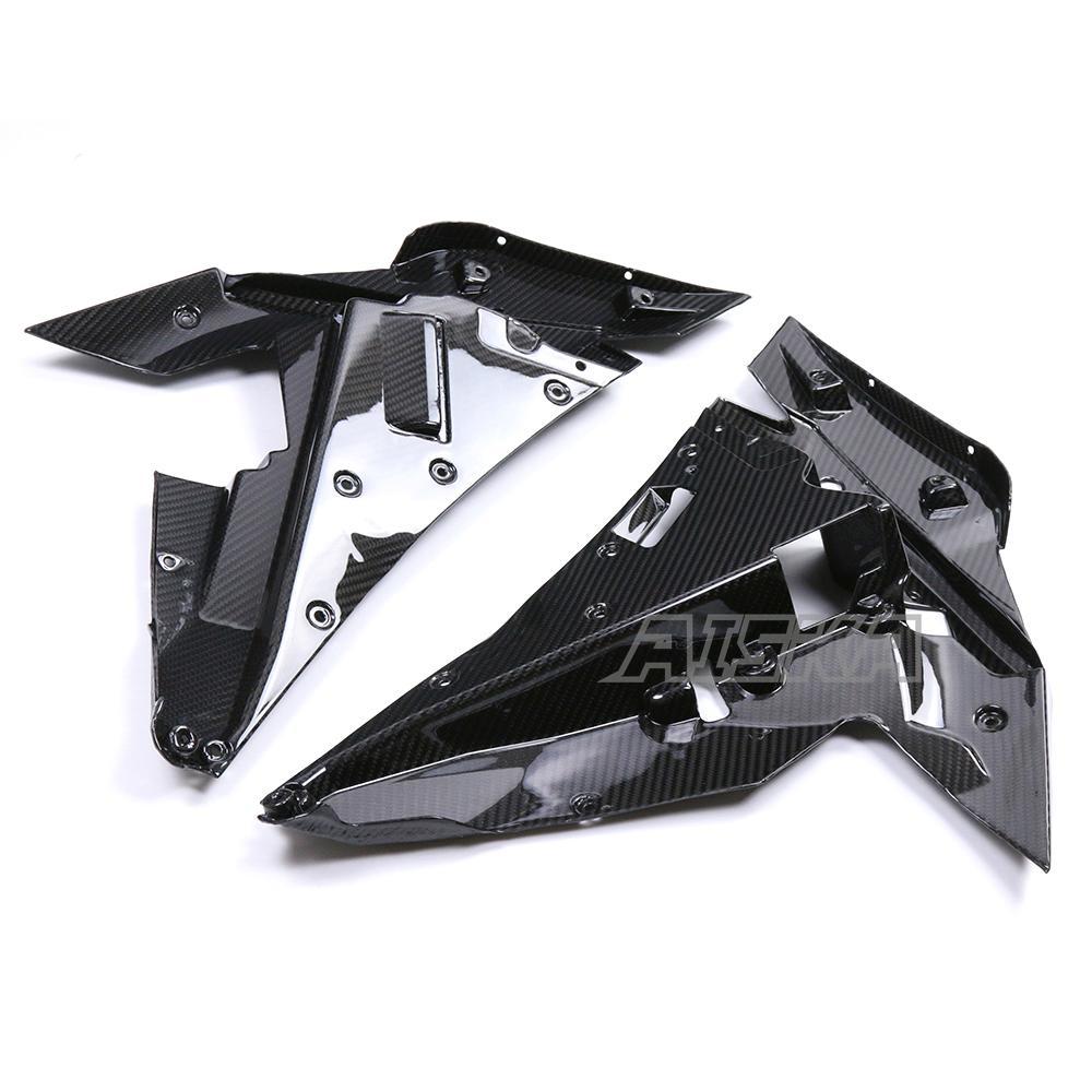 AISKA Full 3K Dry Carbon Fiber Motorcycle Side fairing Inner Part for Kawasaki Ninja H2 H2R 2015-2024