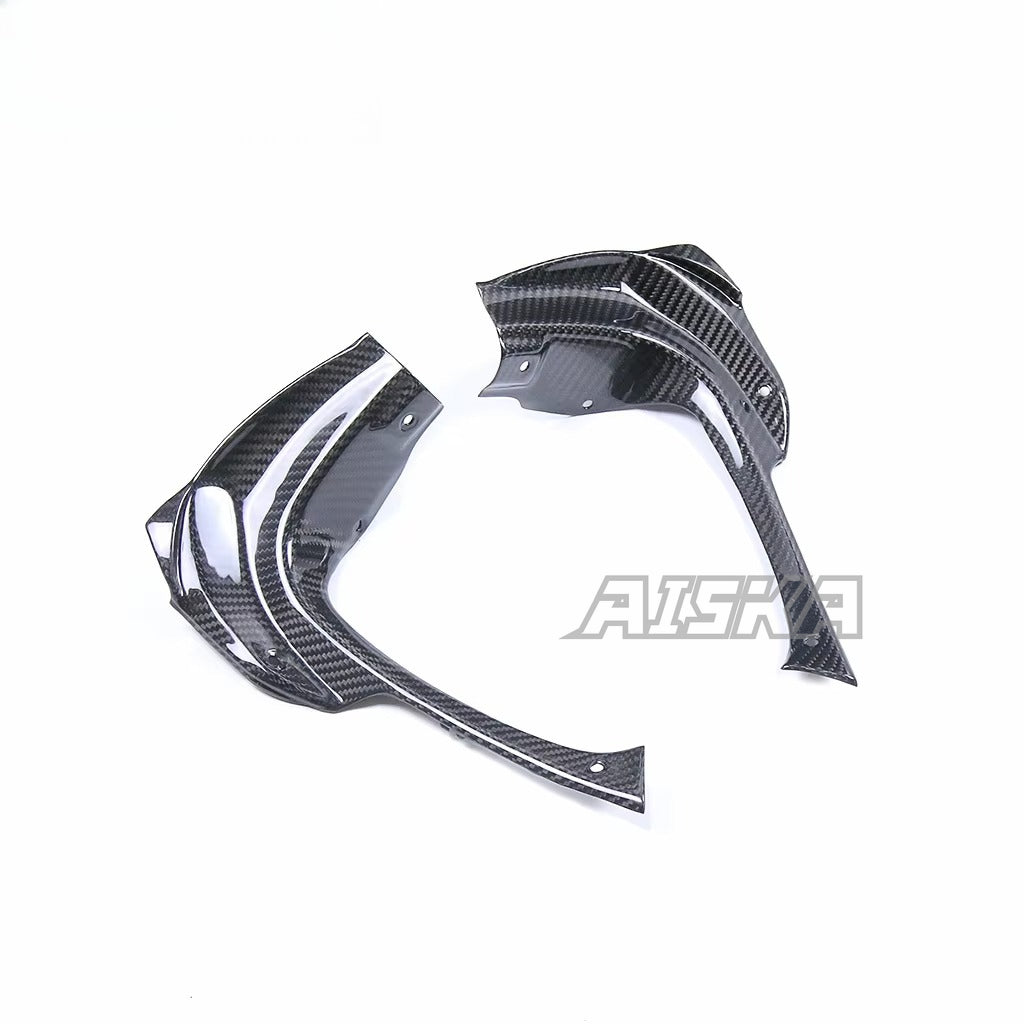 AISKA 100% 3K Pure All Dry Carbon Fiber Motorcycle Body Accessories Front Lining Panel Fairing for Aprilia RSV4  2021+