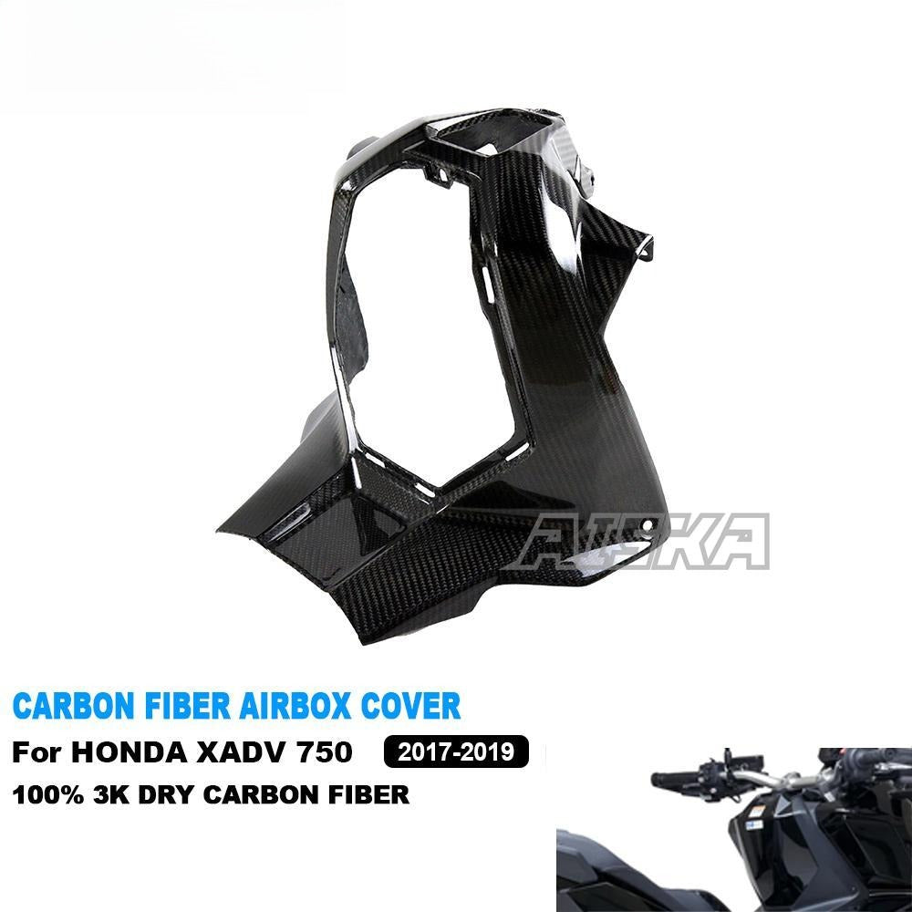 AISKA 3K Full Dry Carbon Fiber Motorcycle Accessories Fuel Tank Cover Airbox Assembly Cover for Honda XADV 750 2017 2018 2019