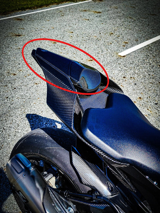 AISKA 100% 3K Real Full Carbon Fiber Motorcycle Rear Tail Pillion Seat Cover Cowl for Yamaha R1 2020-2025