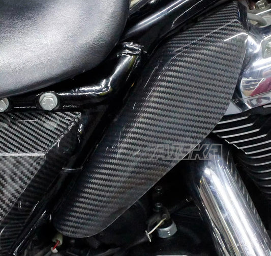 AISKA Harley Davidson Touring Street Glide Road Glide 2009-2024 Carbon Fiber Engine Heat Shield Cover