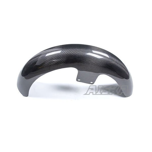 AISKA 21" Dry Carbon Fiber Motorcycle Front Fender for Harley Davidson Touring Street Glide Road Glide Road King Custom Baggers