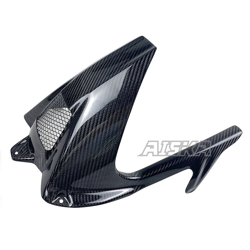 AISKA Forged Weave Glossy 3K Carbon Fiber Fender Motorcycle Rear Wheel Fender Mudguard Hugger for BMW S1000RR 2015-2018