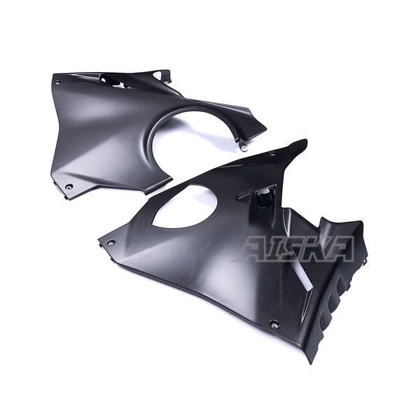 AISKA New Arrival 100% 3K Full Dry Carbon Fiber Motorcycle Front Large Side Panel Fairings for Ducati Panigale V4 V4S 2025