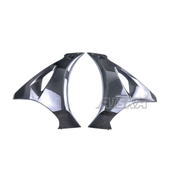 AISKA 100% 3K Dry Carbon Fiber Motorcycle  Accessories Spoiler Side Panels Fairing for Suzuki GSX-R1000 2017-2024
