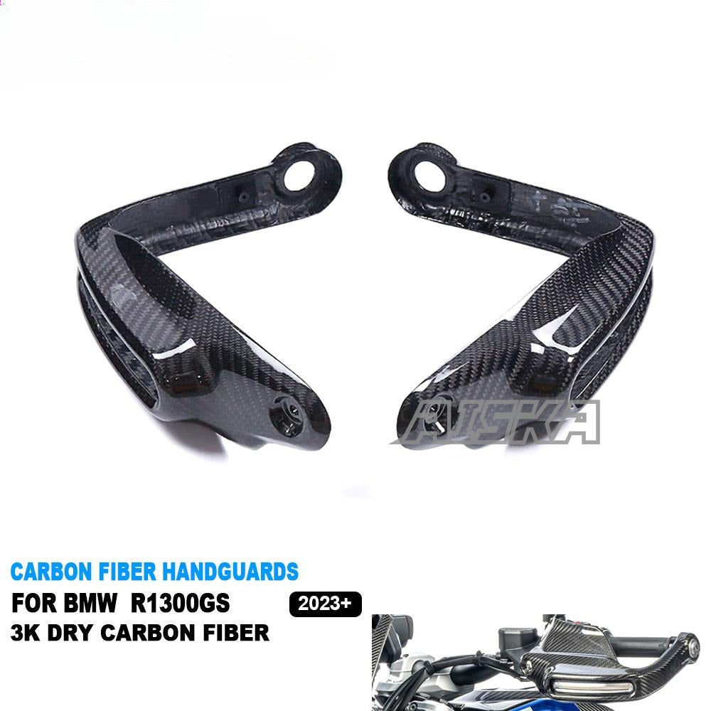 AISKA R1300GS Carbon Parts 100% Full Real 3K 3*3 Dry Carbon Fiber Motorcycle Hand Guards Handguards for BMW R1300GS 2023 2024