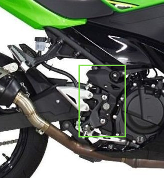 AISKA 100% 3K Dry Carbon Fiber Motorcycle Accessories Engine Protection Case Set Cover for Kawasaki Ninja 400 2018-2024