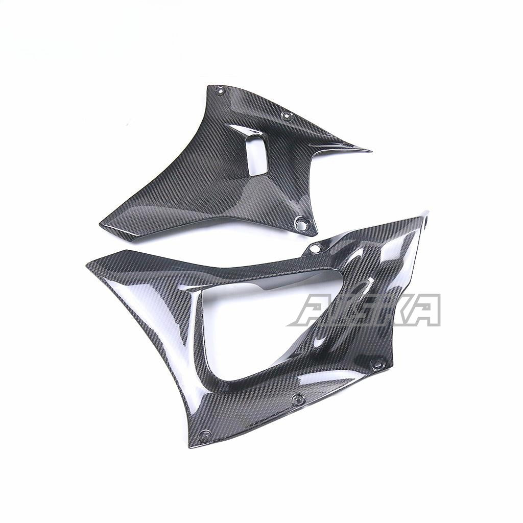 AISKA R7 Carbon Fiber Belly Pan Motorcycle 3K Full Carbon Fibre Side Panels Side Spoiler Belly Pan for Yamaha R7 2022 2023 2024