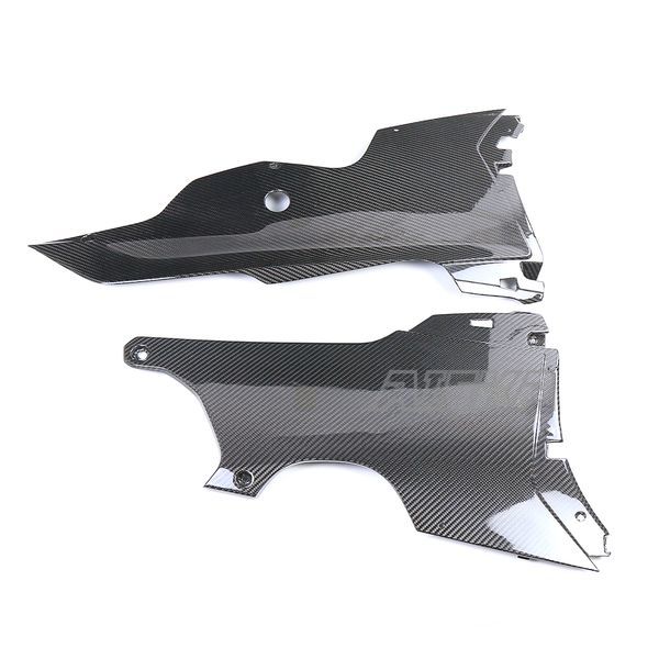 AISKA 3K Dry Carbon Fiber Motorcycle Belly Pan Lower Side Panels Cover for Kawasaki Ninja ZX10R ZX-10R 2021 2022 2023 2024