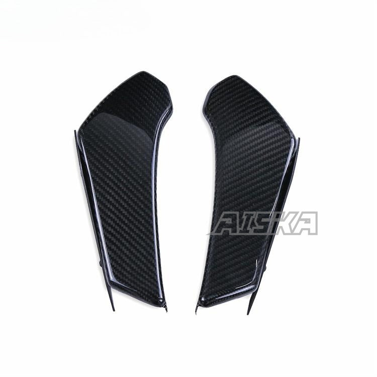 AISKA Twill Weave 100% 3K Full Carbon Fiber Motorcycle Front Side Winglet Wings Spoiler Fairing Cowl for BMW S1000RR 2015-2018