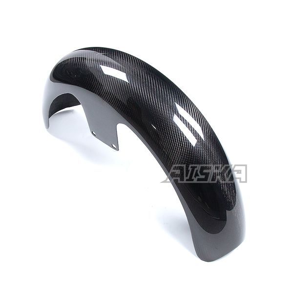 AISKA 19" Dry Carbon Fiber Motorcycle Front Fender for Harley Davidson Touring Street Glide Road Glide Road King Custom Baggers