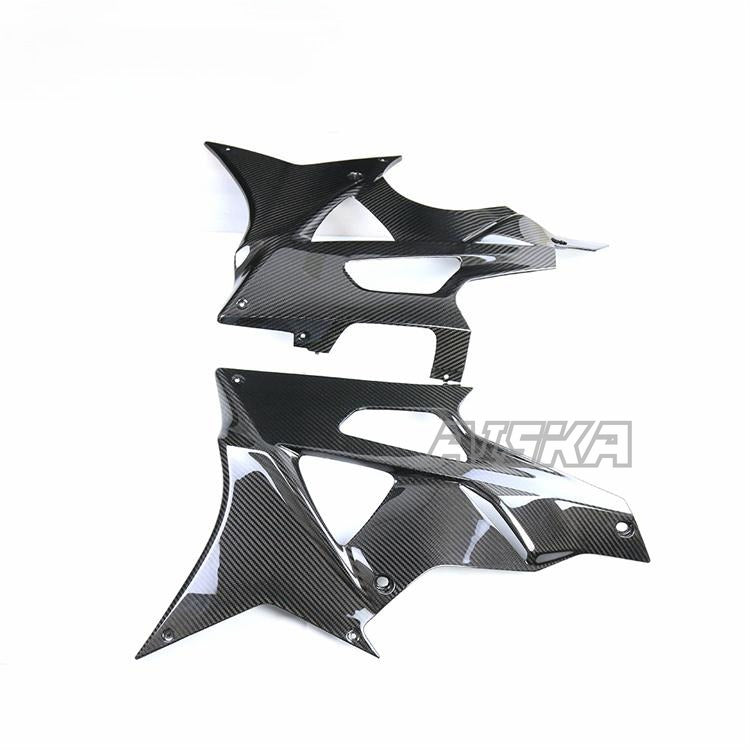 AISKA Twill Weave Carbon Fiber Custom Parts Motorcycle Belly Pan Lower Panel Cover Fairings for BMW S1000RR 2009-2014