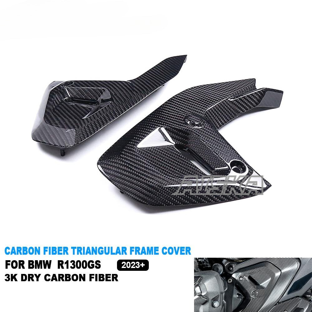 AISKA R1300GS Carbon Parts Real 3K Dry Carbon Fiber Motorcycle Triangular Frame Cover Fairing for BMW R1300GS 2023 2024
